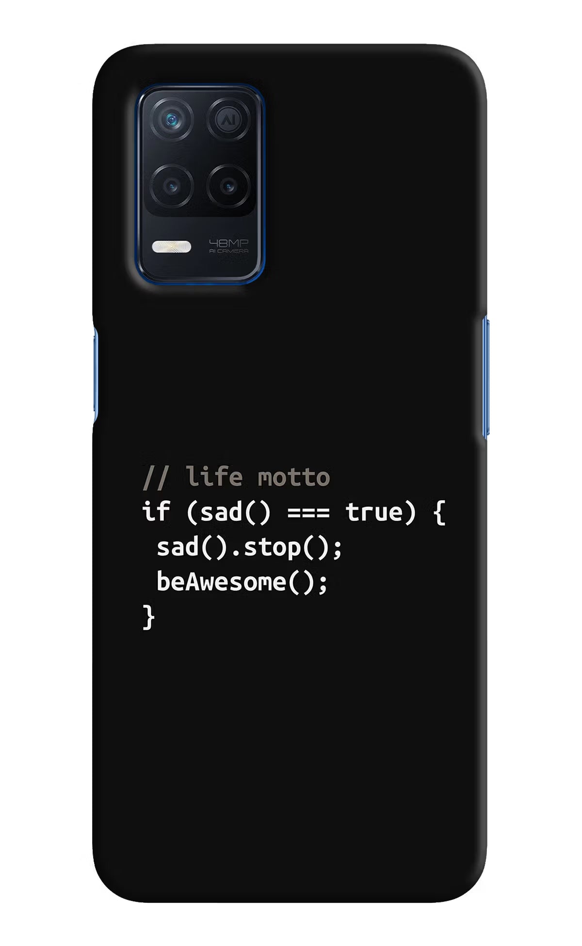 Life Motto Code Realme Narzo 30 5G Hard Case Back Cover by Casekaro