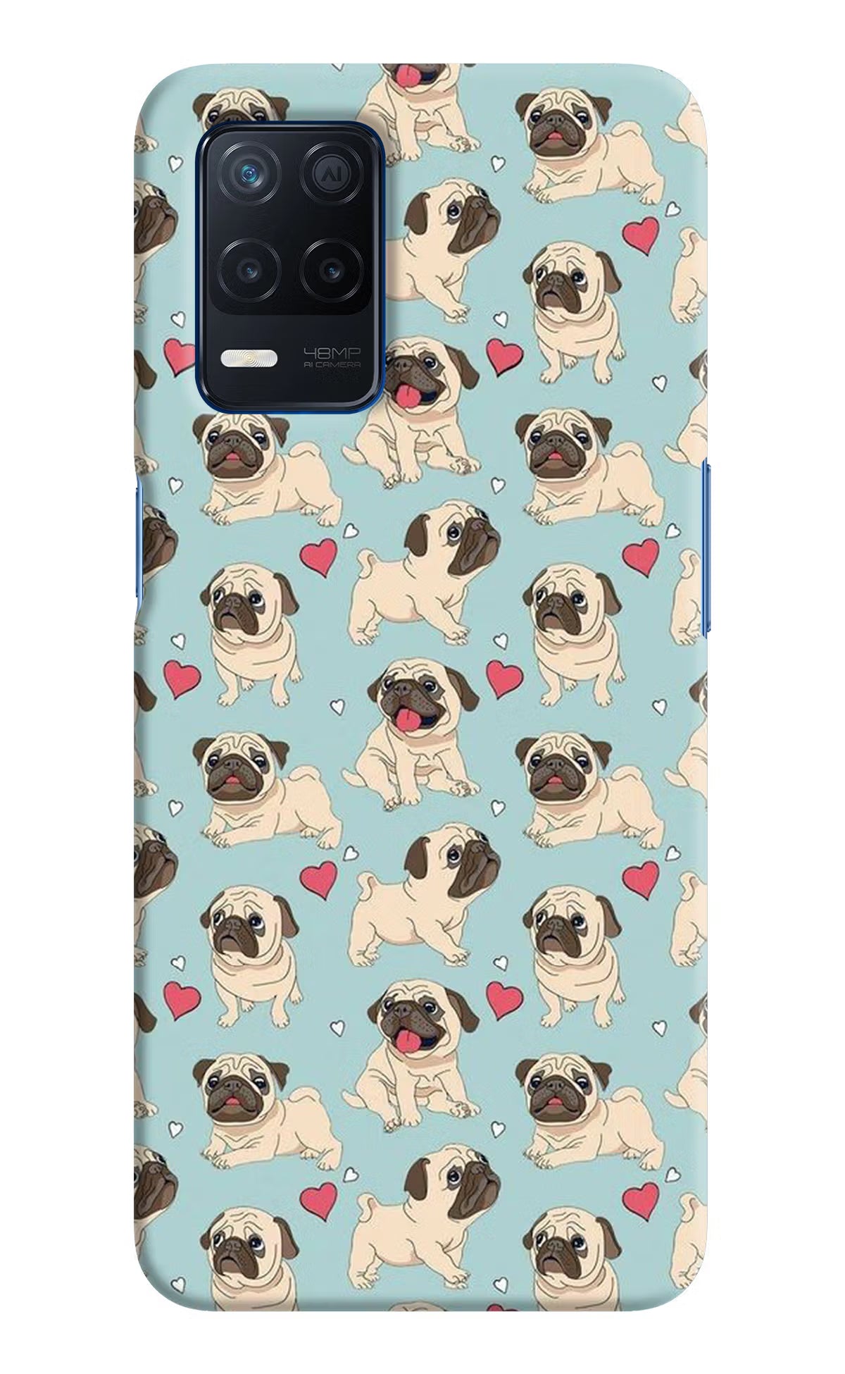 Pug Dog Realme Narzo 30 5G Hard Case Back Cover by Casekaro