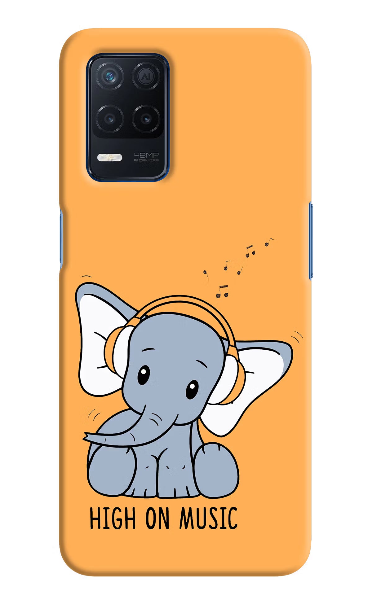 High On Music Realme Narzo 30 5G Hard Case Back Cover by Casekaro