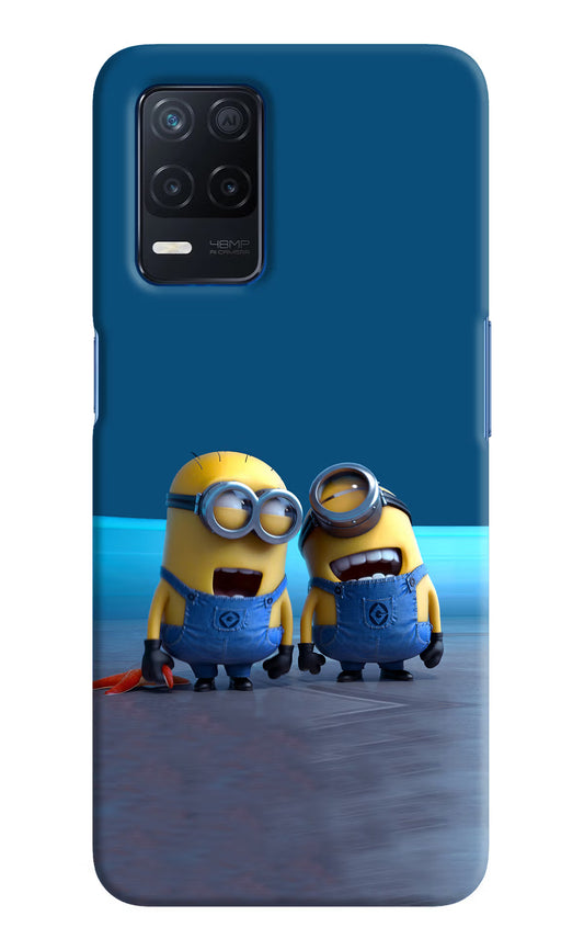 Minion Laughing Realme Narzo 30 5G Hard Case Back Cover by Casekaro