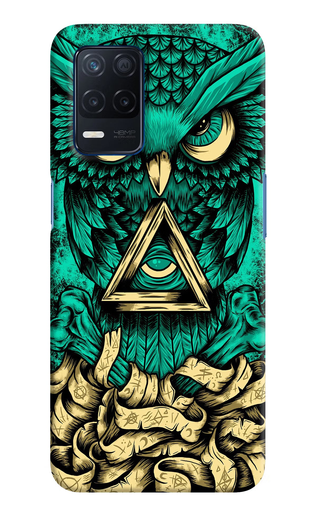 Green Owl Realme Narzo 30 5G Hard Case Back Cover by Casekaro