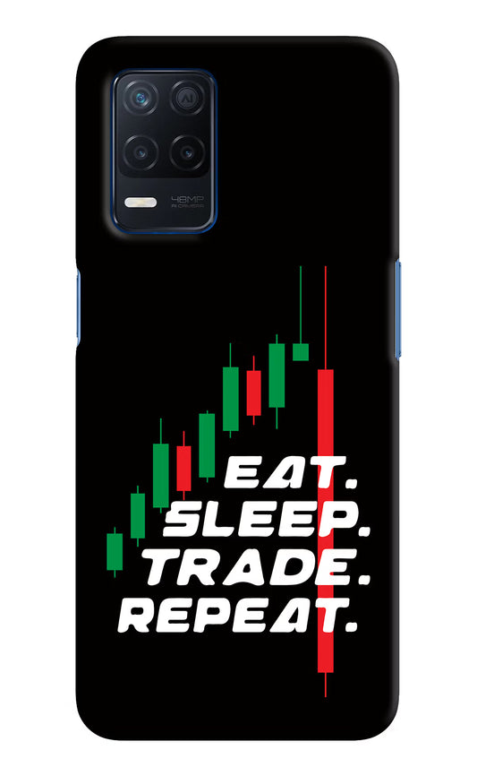 Eat Sleep Trade Repeat Realme Narzo 30 5G Hard Case Back Cover by Casekaro