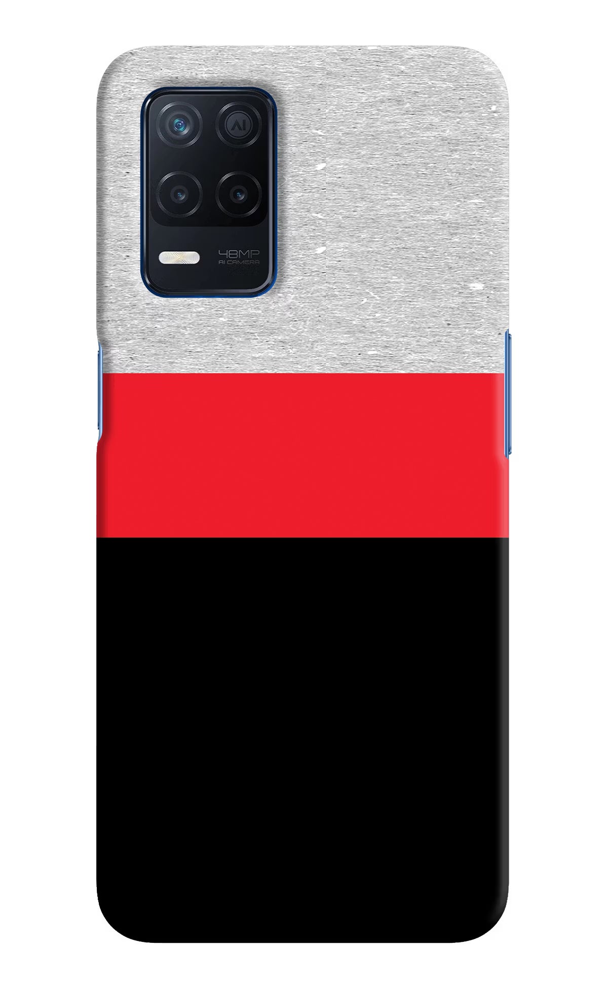 Tri Color Pattern Realme Narzo 30 5G Hard Case Back Cover by Casekaro