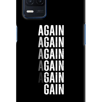Again Again Gain Realme Narzo 30 5G Hard Case Back Cover by Casekaro