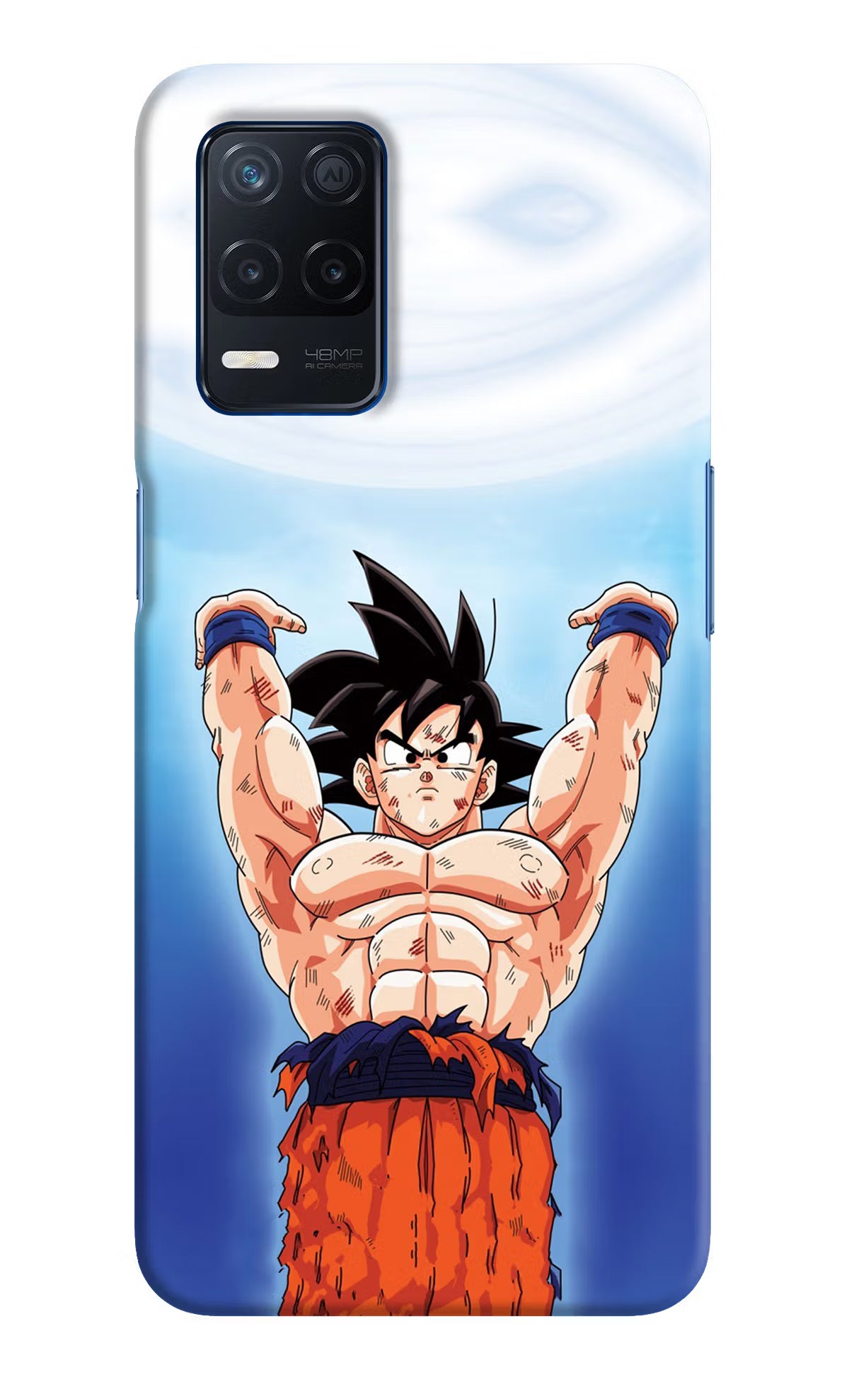 Goku Power Realme Narzo 30 5G Hard Case Back Cover by Casekaro