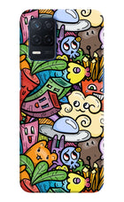 Veggie Doodle Realme Narzo 30 5G Hard Case Back Cover by Casekaro