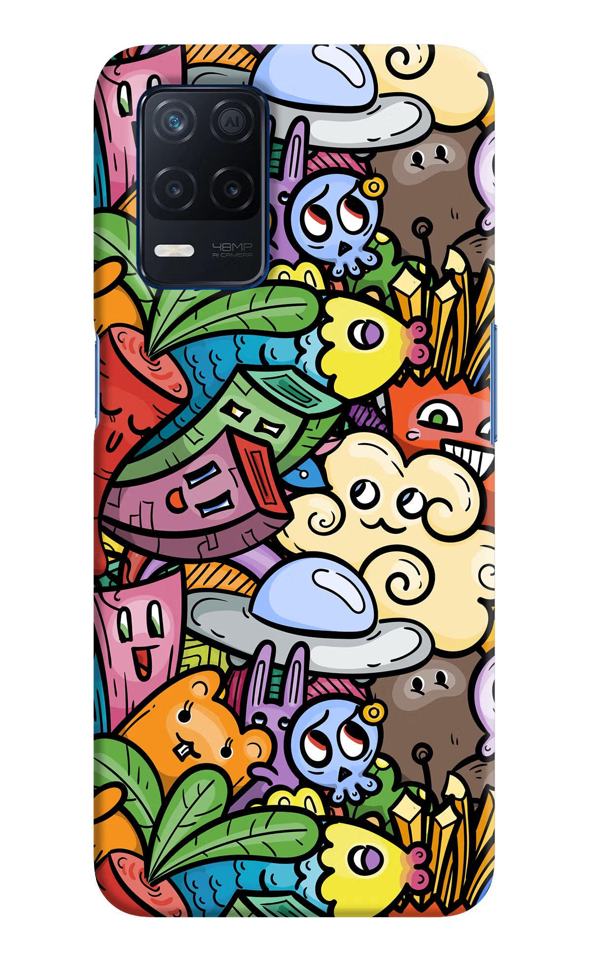 Veggie Doodle Realme Narzo 30 5G Hard Case Back Cover by Casekaro