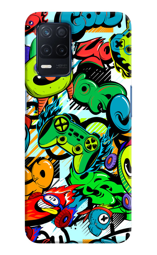 Game Doodle Realme Narzo 30 5G Hard Case Back Cover by Casekaro