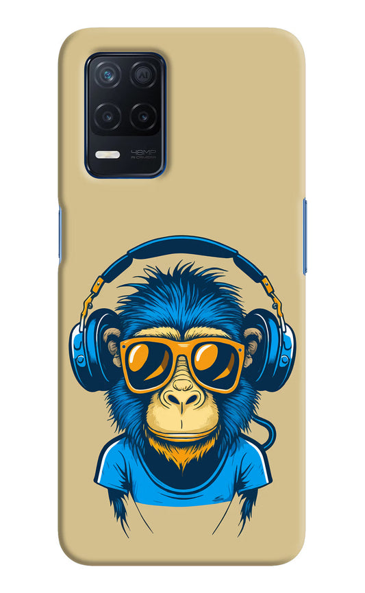 Monkey Headphone Realme Narzo 30 5G Hard Case Back Cover by Casekaro