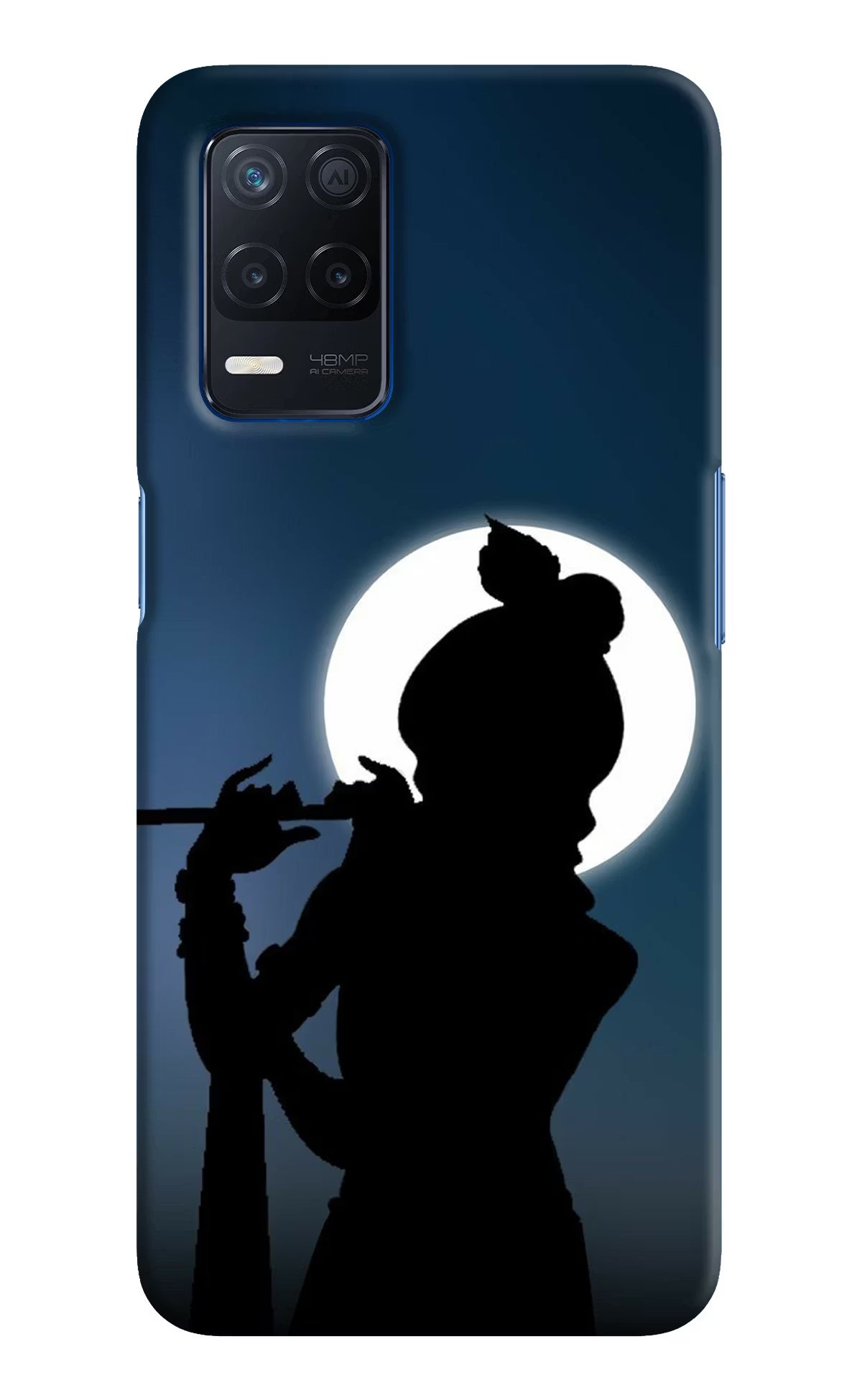 Shri Krishna Silhouette Realme Narzo 30 5G Hard Case Back Cover by Casekaro