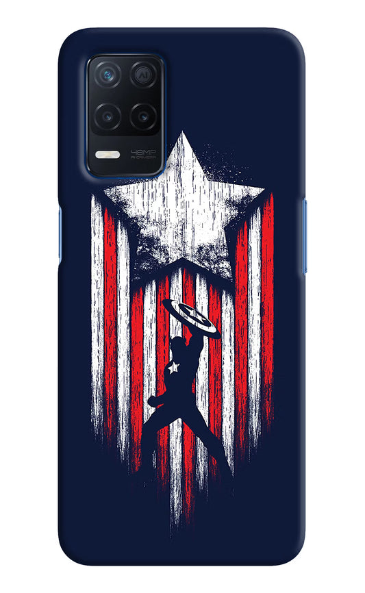 Captain America Marvel Art Realme Narzo 30 5G Hard Case Back Cover by Casekaro