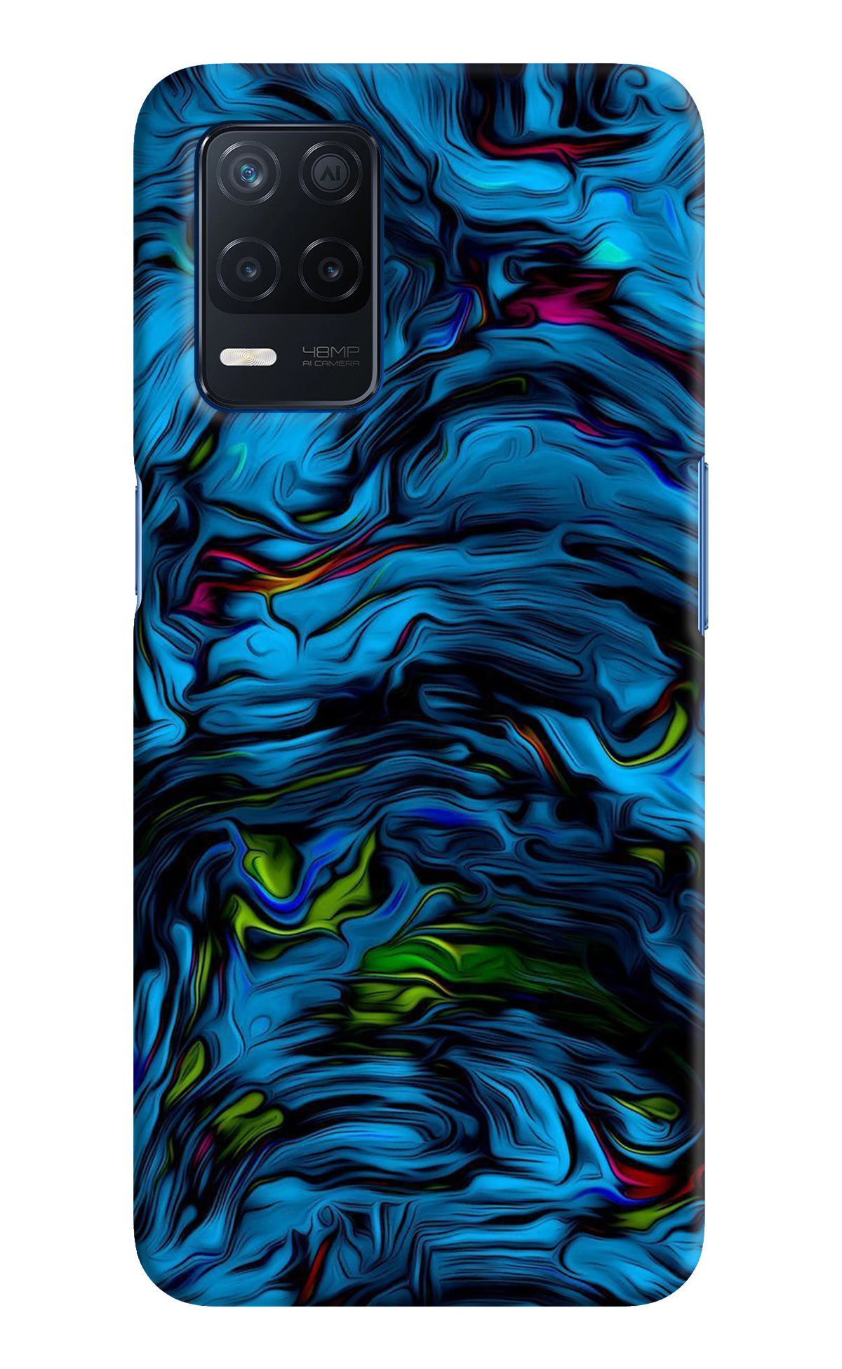 Dark Blue Abstract Realme Narzo 30 5G Back Cover