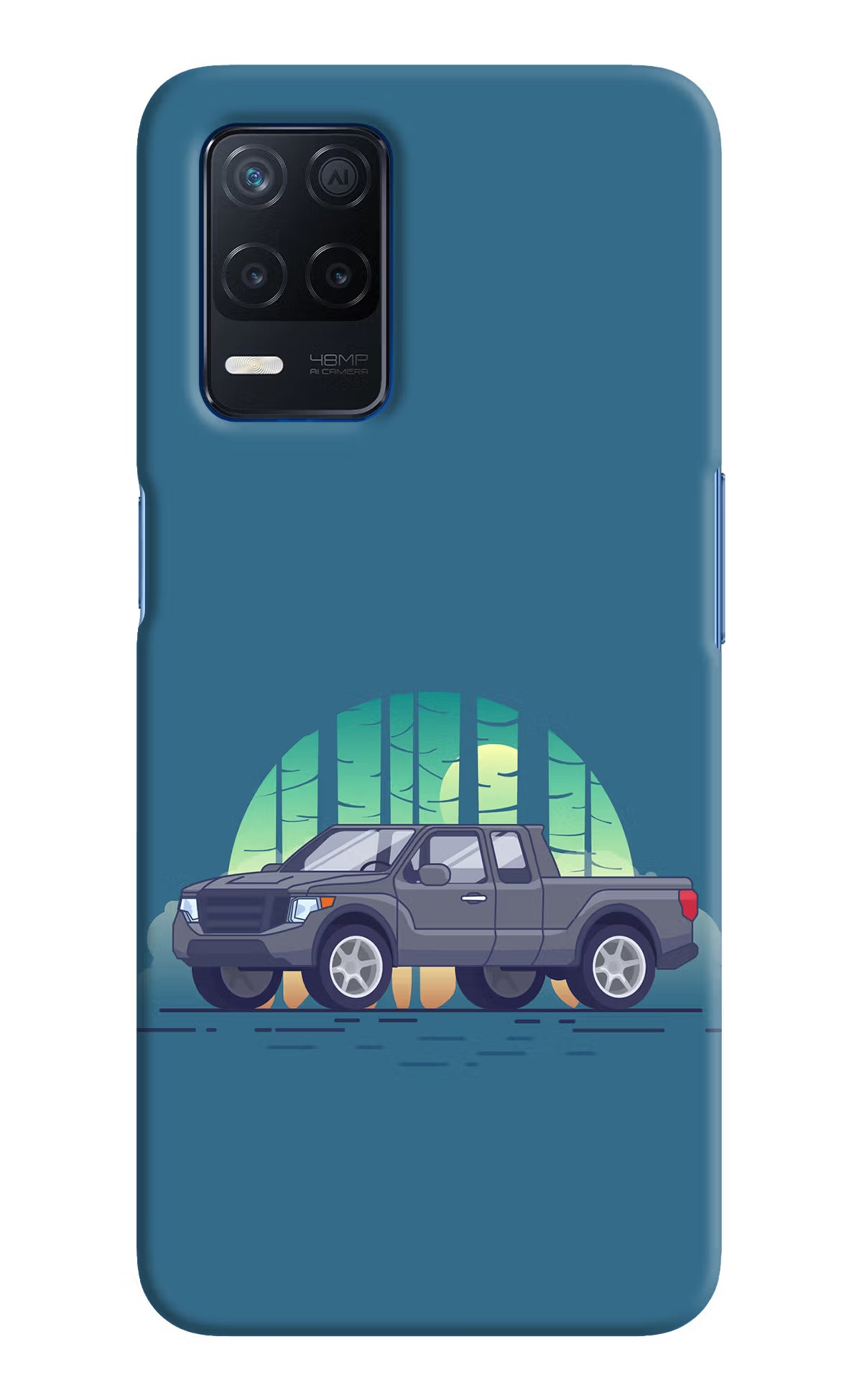 Retro Garage Vibe Realme Narzo 30 5G Hard Case Back Cover by Casekaro
