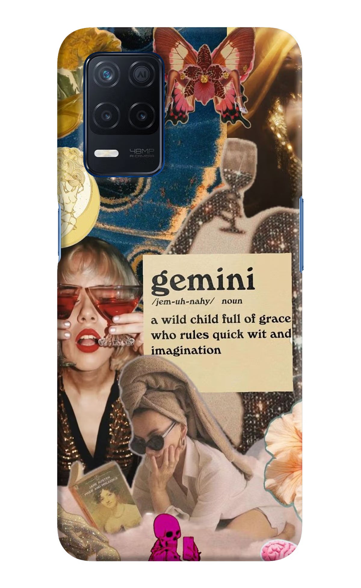 Gemini Zodiac Realme Narzo 30 5G Hard Case Back Cover by Casekaro