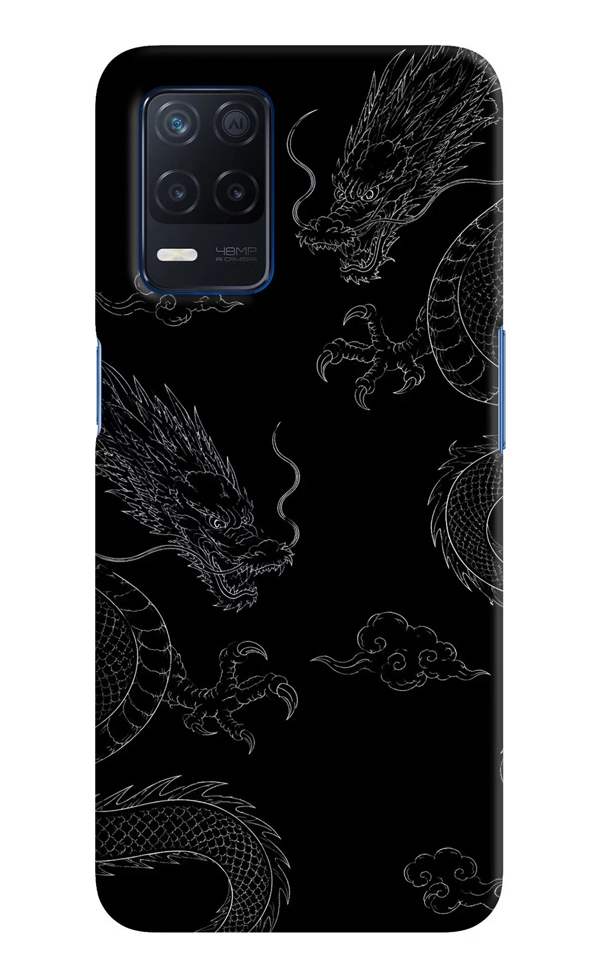 Twin Dragons Realme Narzo 30 5G Hard Case Back Cover by Casekaro