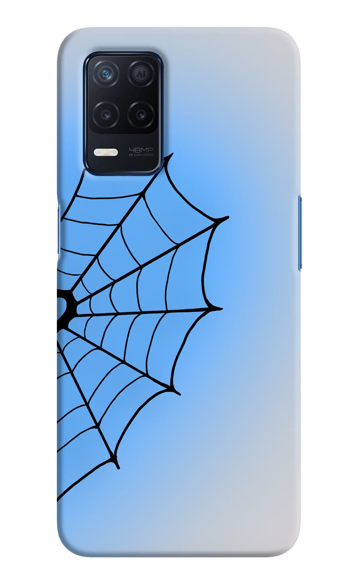 Blue Web Realme Narzo 30 5G Back Cover