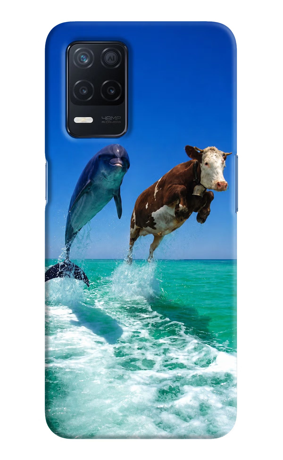 Dolphin vs Cow Realme Narzo 30 5G Back Cover