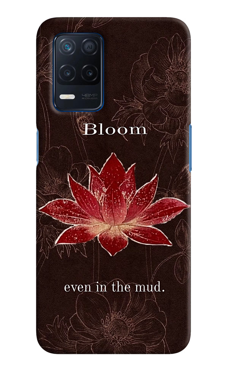 Bloom Realme Narzo 30 5G Back Cover, Hard case