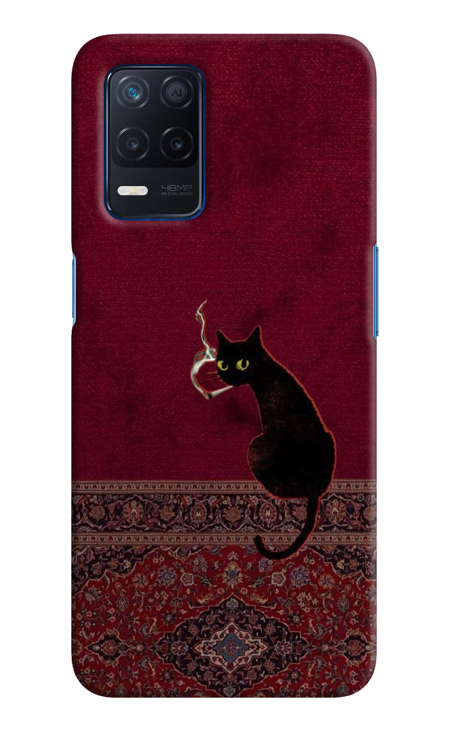 Midnight Cat Realme Narzo 30 5G Hard Case Back Cover by Casekaro