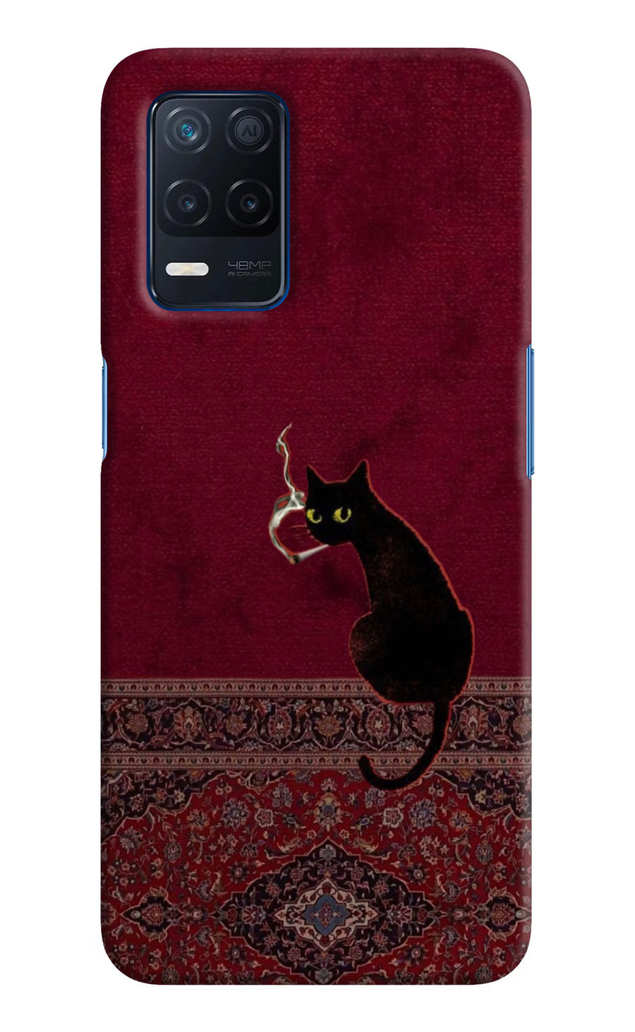 Midnight Cat Realme Narzo 30 5G Back Cover, Hard case