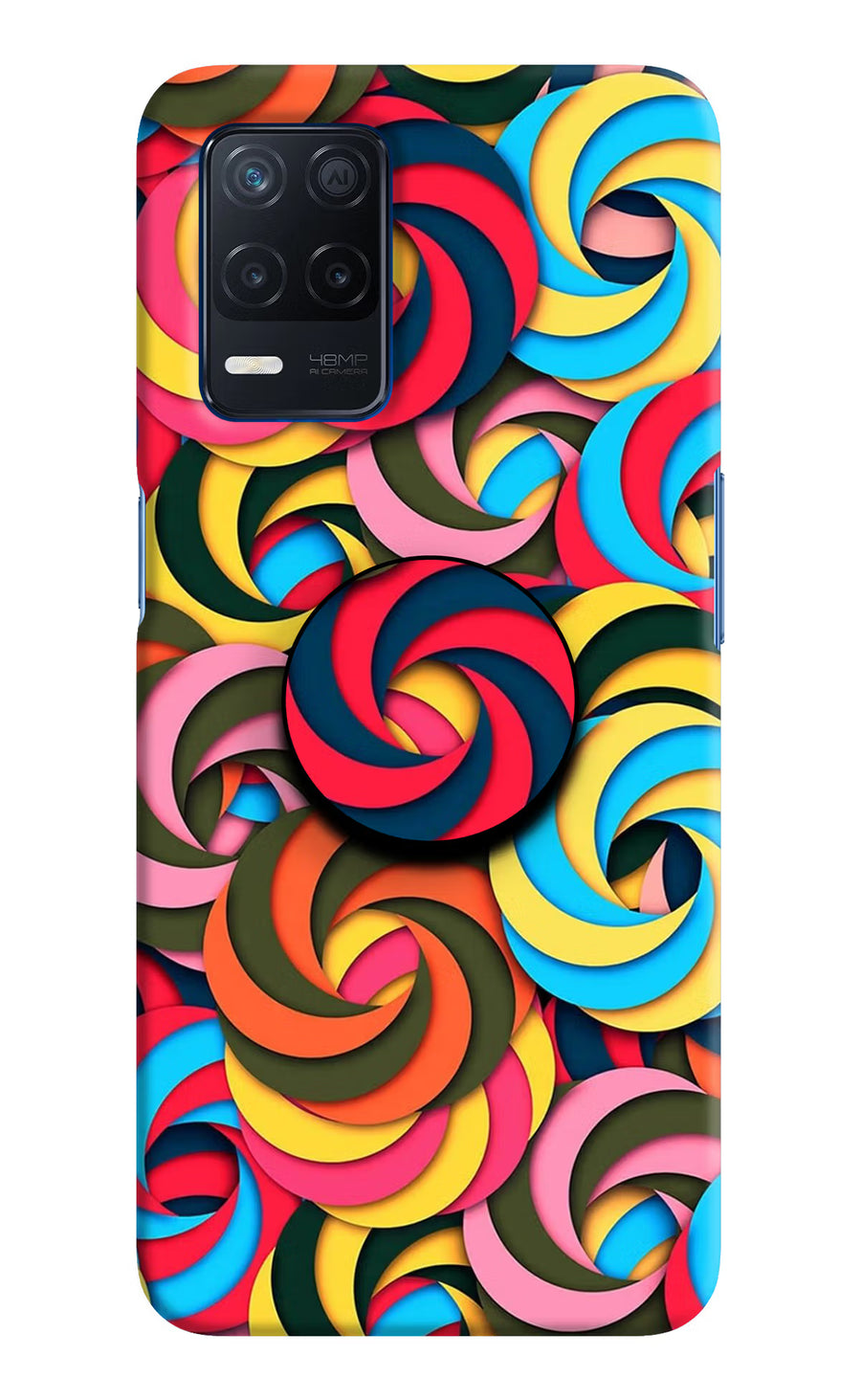 Spiral Pattern Realme Narzo 30 5G Pop Case, Hard case