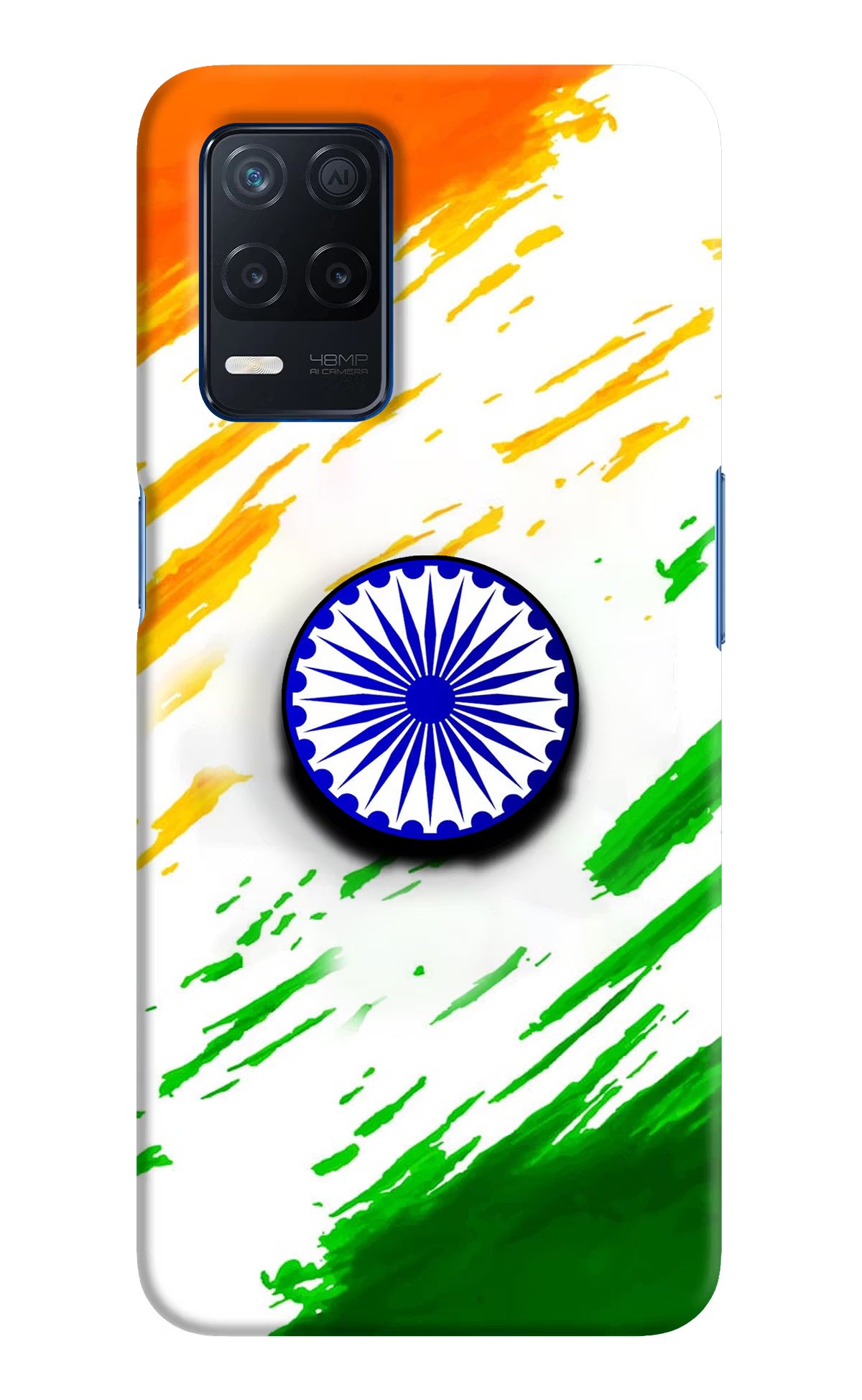 Indian Flag Ashoka Chakra Realme Narzo 30 5G Pop Case by Casekaro