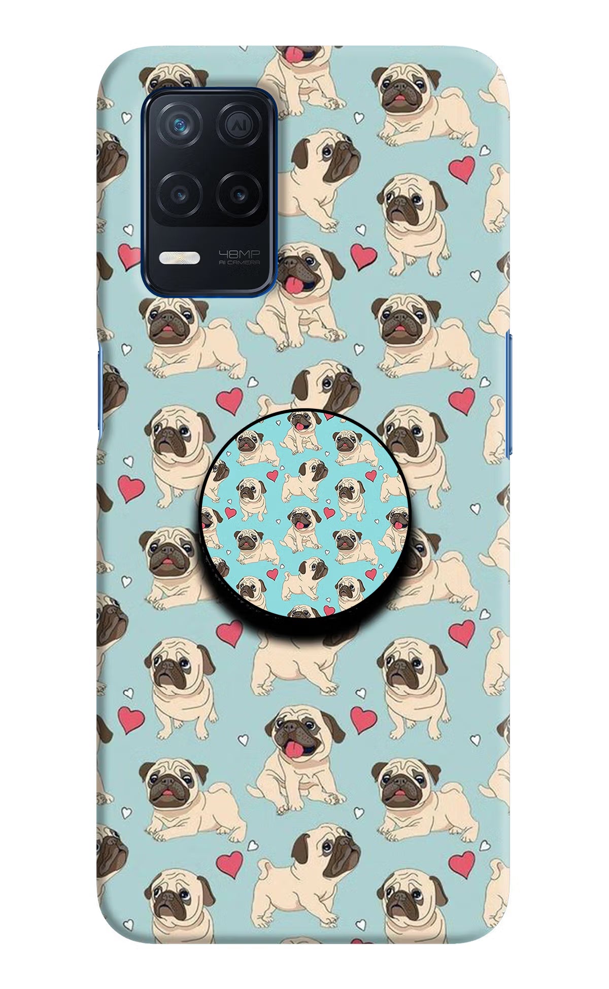 Pug Dog Realme Narzo 30 5G Pop Case by Casekaro