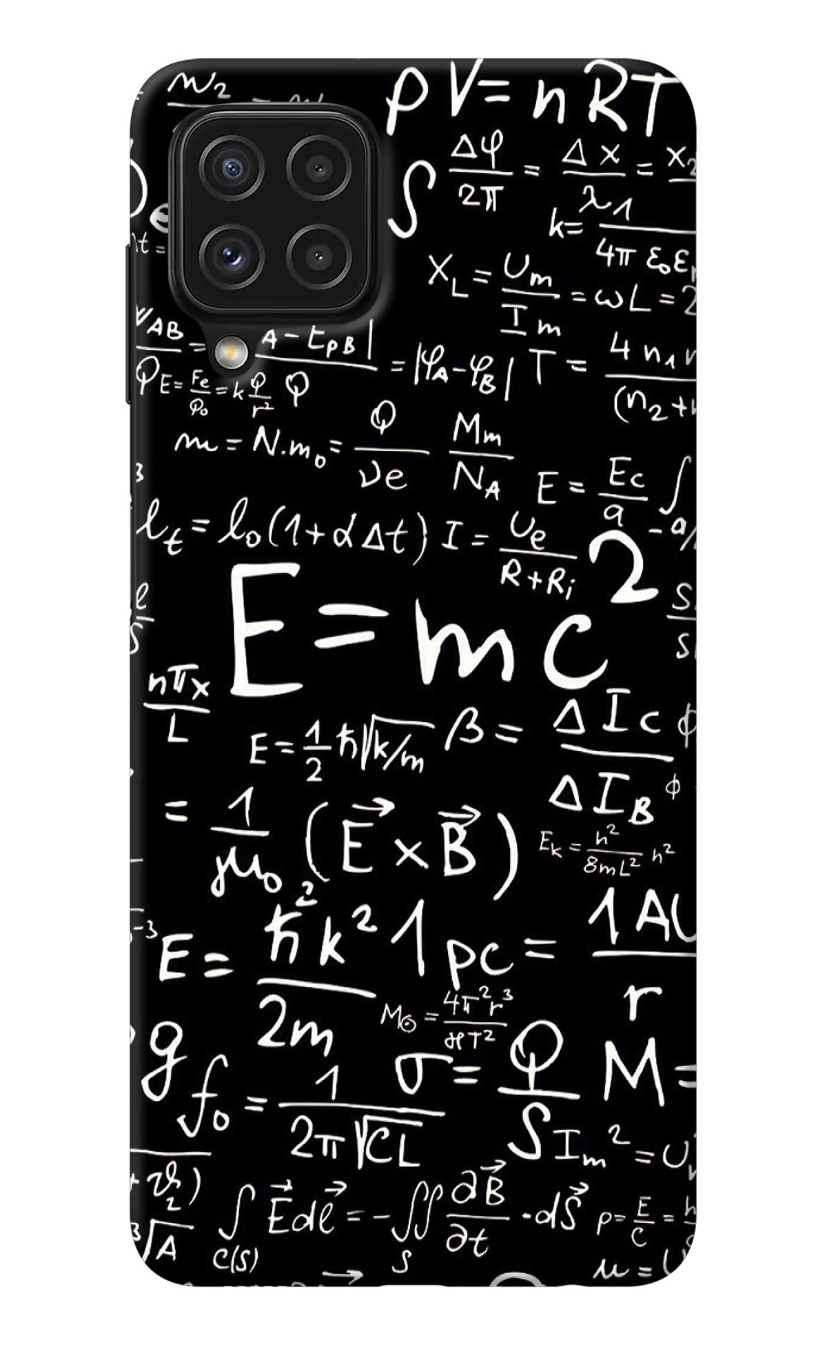 Physics Albert Einstein Formula Samsung M32 Back Cover