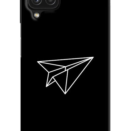 Paper Plane White Samsung M32 Hard Case Back Cover by Casekaro