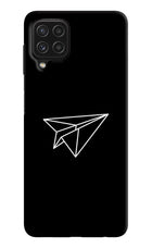 Paper Plane White Samsung M32 Hard Case Back Cover by Casekaro