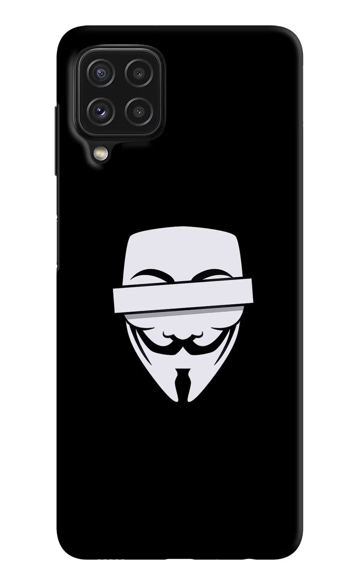 Anonymous Face Samsung M32 Hard Case Back Cover by Casekaro