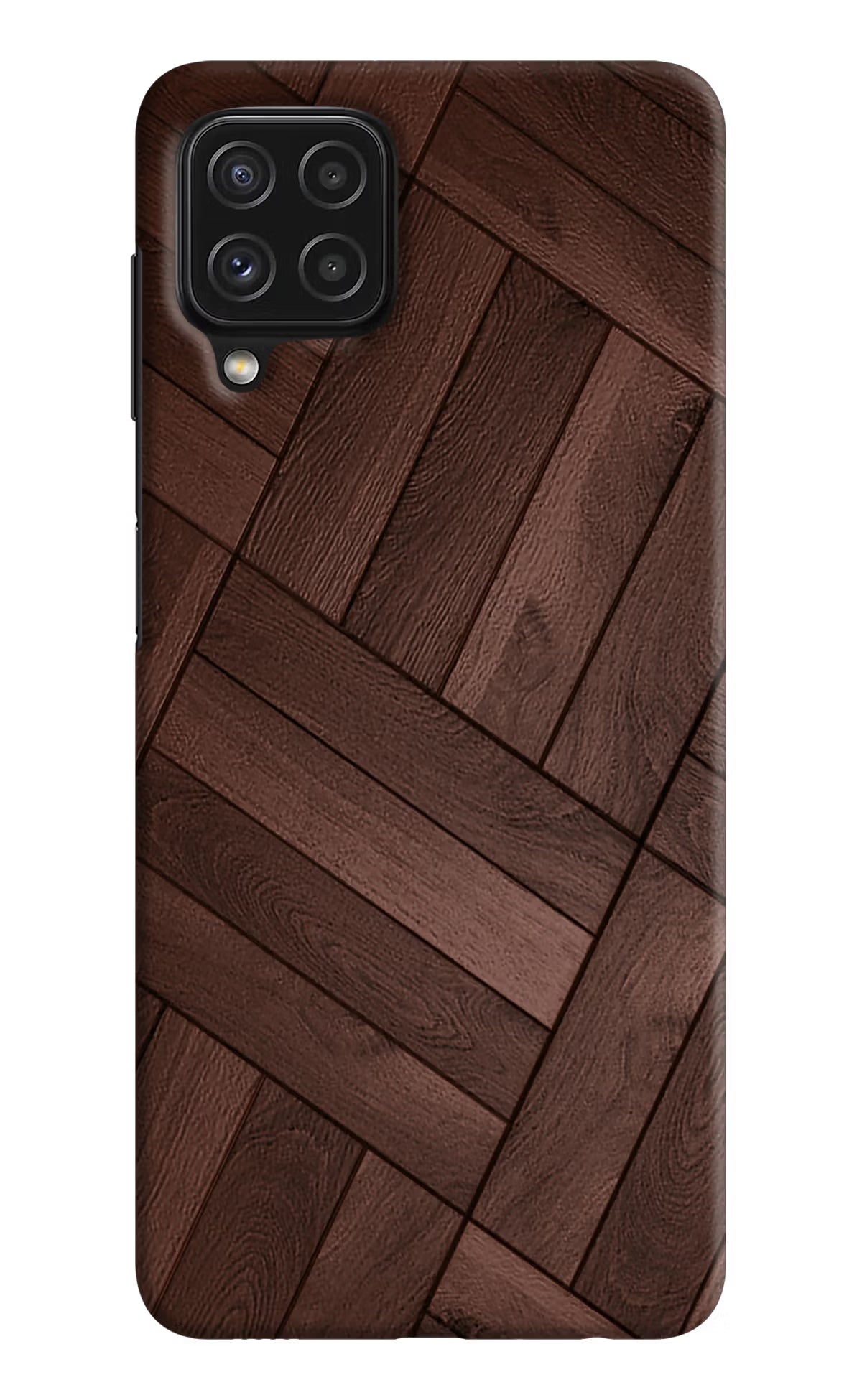 Wooden Texture Design Samsung M32 Hard Case Back Cover by Casekaro