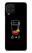Coffee Samsung M32 Hard Case Back Cover by Casekaro