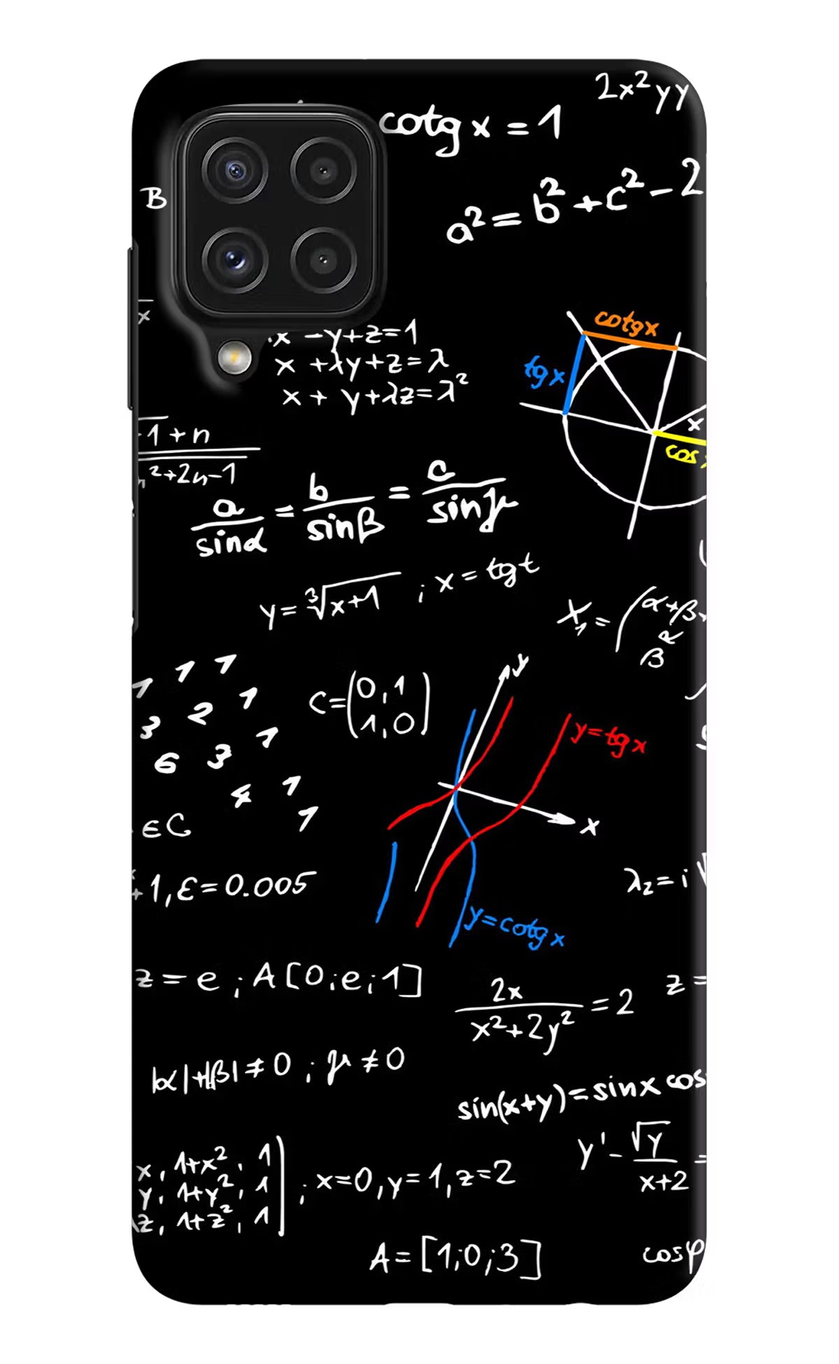 Mathematics Formula Samsung M32 Hard Case Back Cover by Casekaro