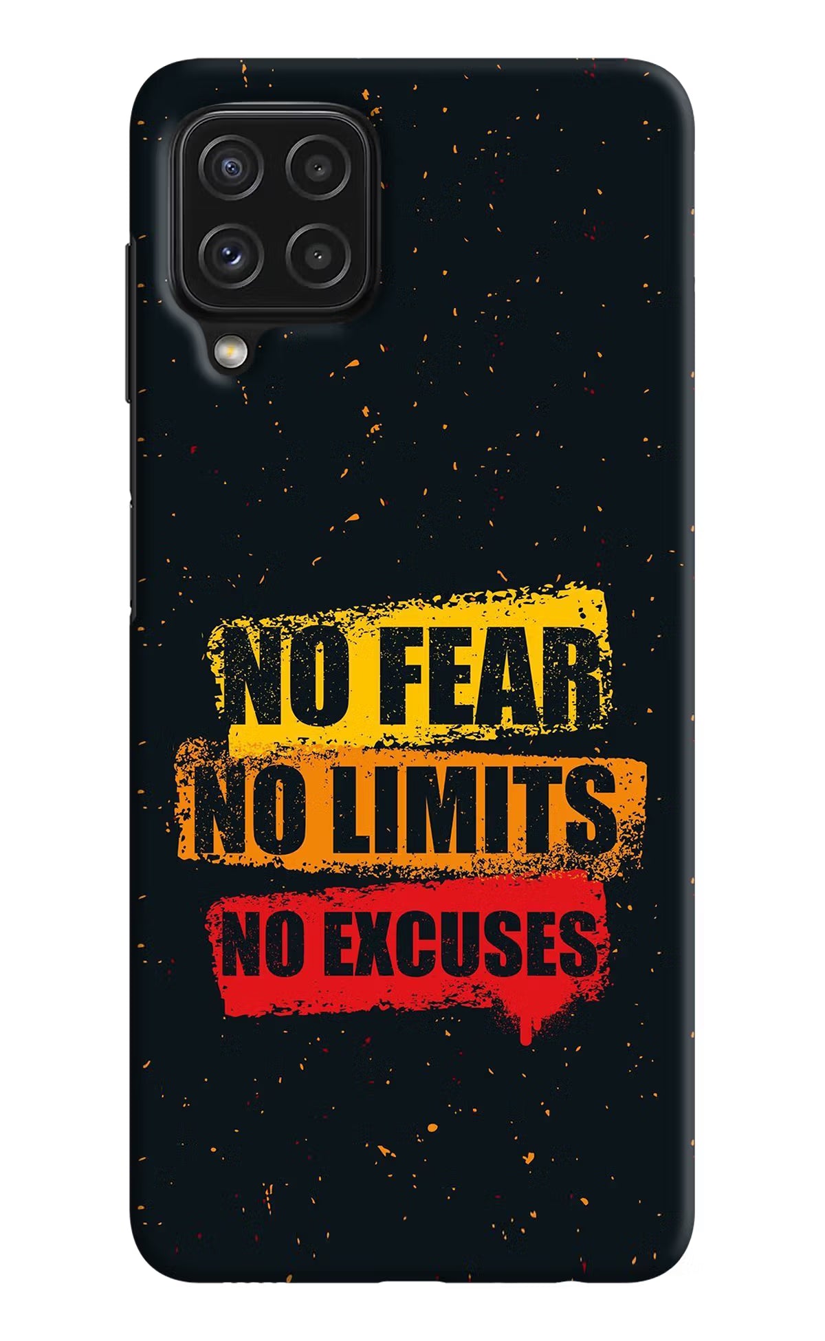 No Fear No Limits No Excuse Samsung M32 Hard Case Back Cover by Casekaro