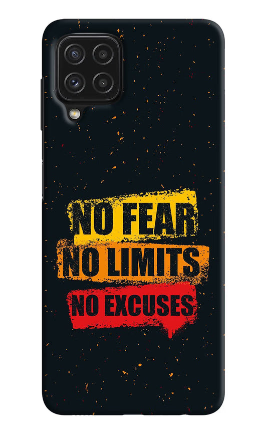 No Fear No Limits No Excuse Samsung M32 Hard Case Back Cover by Casekaro