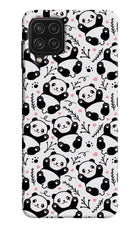 Cute Panda Samsung M32 Hard Case Back Cover by Casekaro