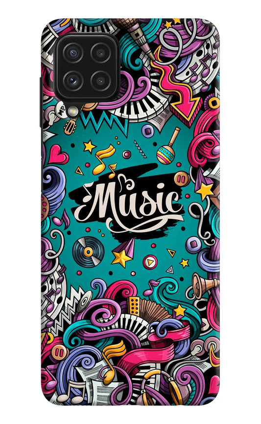 Music Graffiti Samsung M32 Hard Case Back Cover by Casekaro