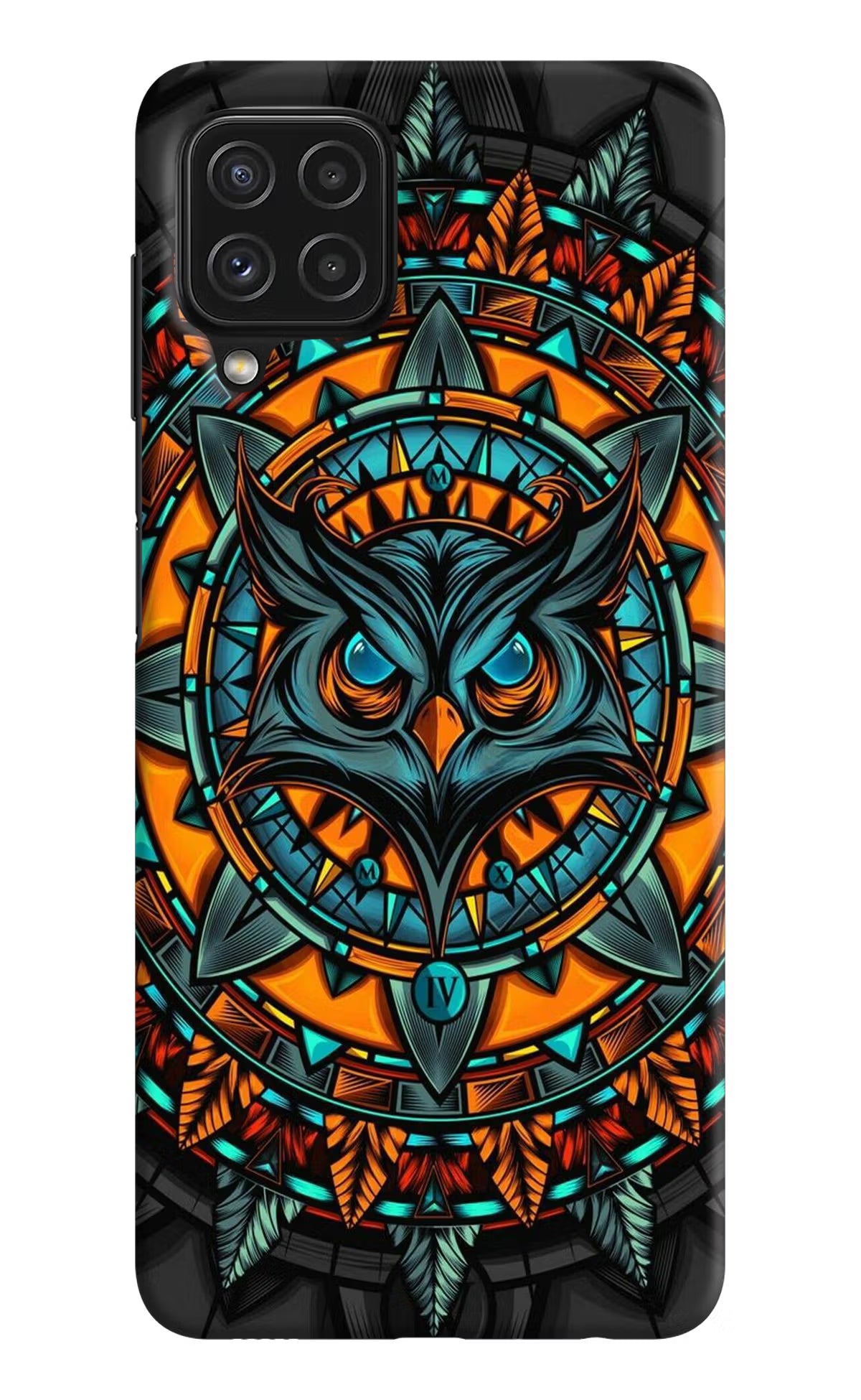 Angry Owl Art Samsung M32 Hard Case Back Cover by Casekaro