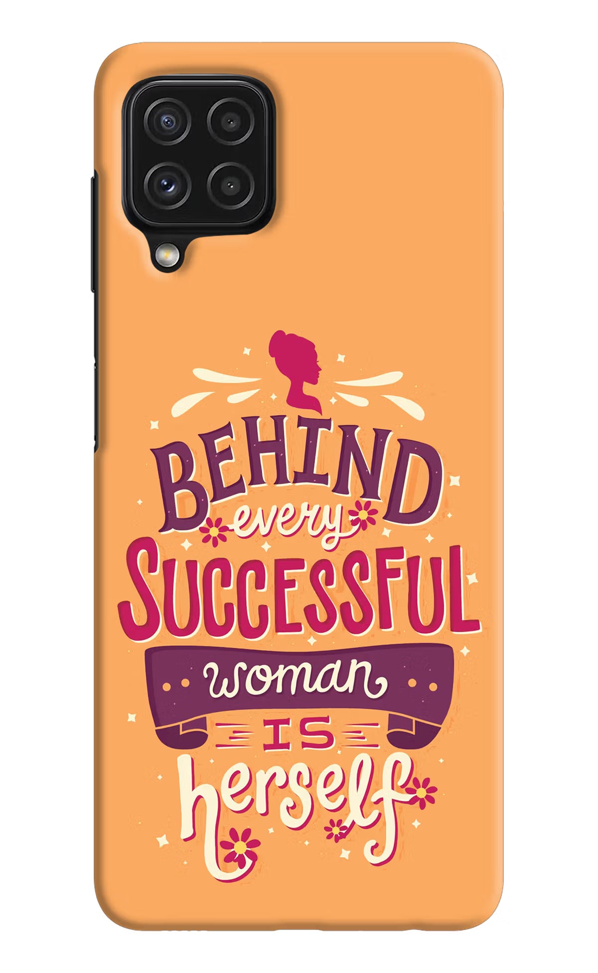 Behind Every Successful Woman There Is Herself Samsung M32 Hard Case Back Cover by Casekaro
