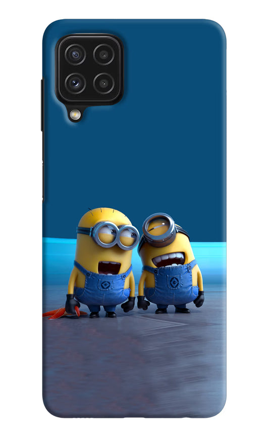 Minion Laughing Samsung M32 Hard Case Back Cover by Casekaro