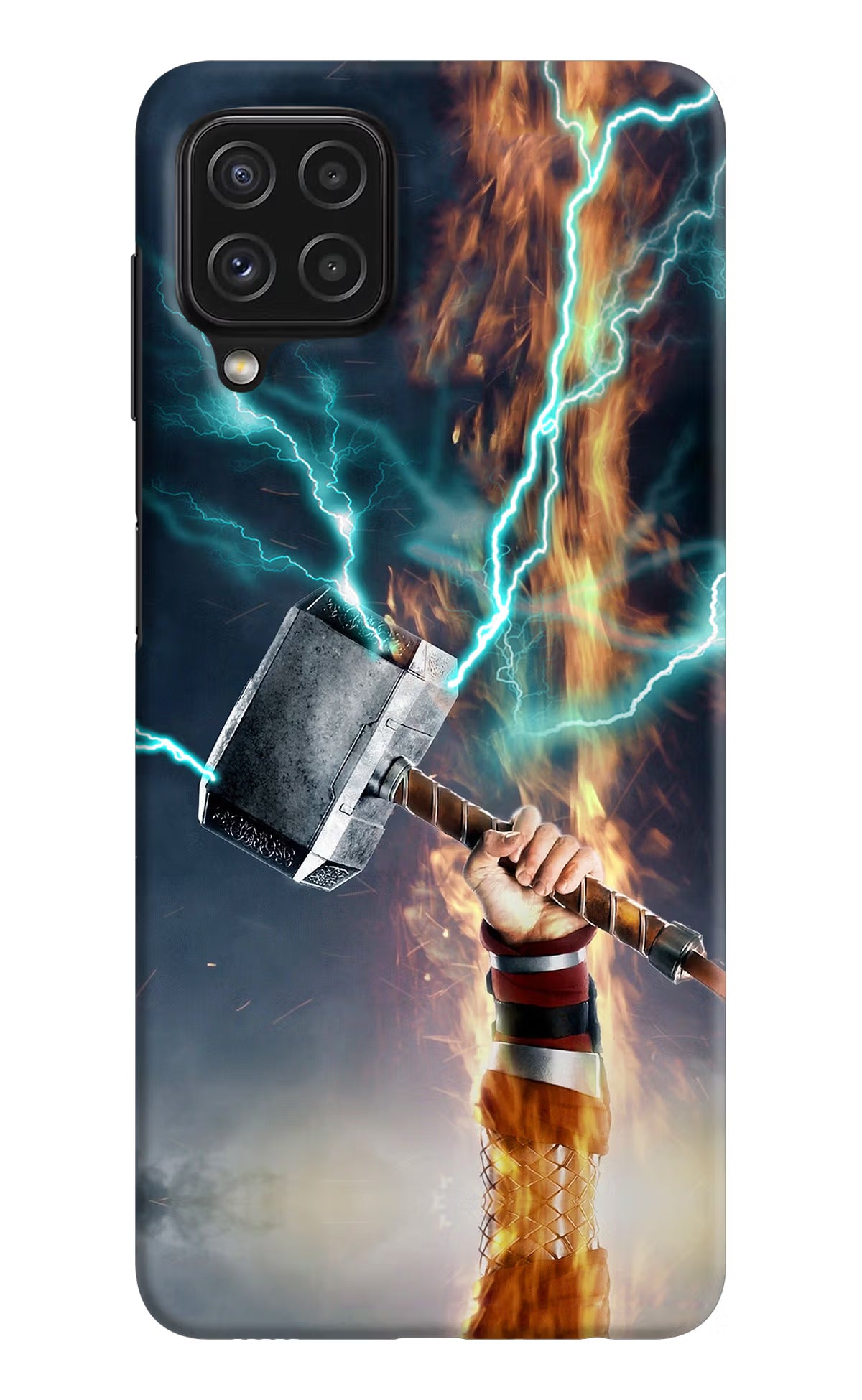 Thor Hammer Mjolnir Samsung M32 Hard Case Back Cover by Casekaro