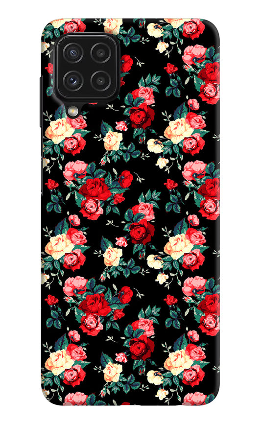 Rose Pattern Samsung M32 Hard Case Back Cover by Casekaro