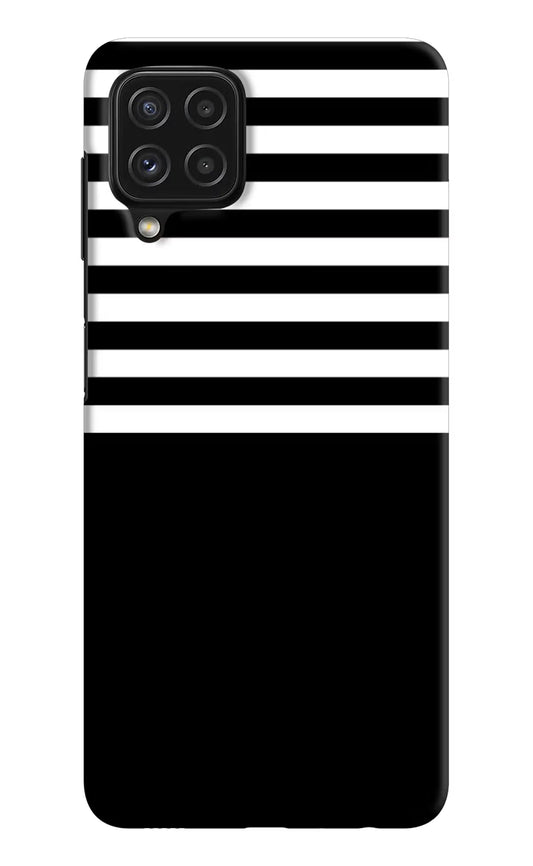 Black and White Print Samsung M32 Hard Case Back Cover by Casekaro