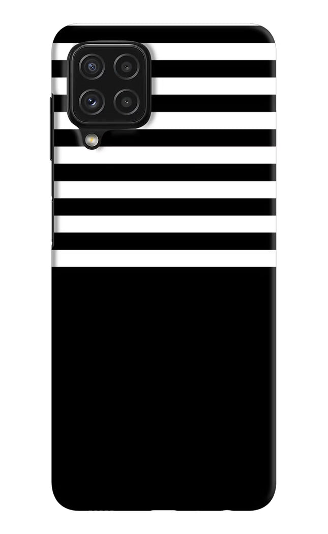 Black and White Print Samsung M32 Hard Case Back Cover by Casekaro