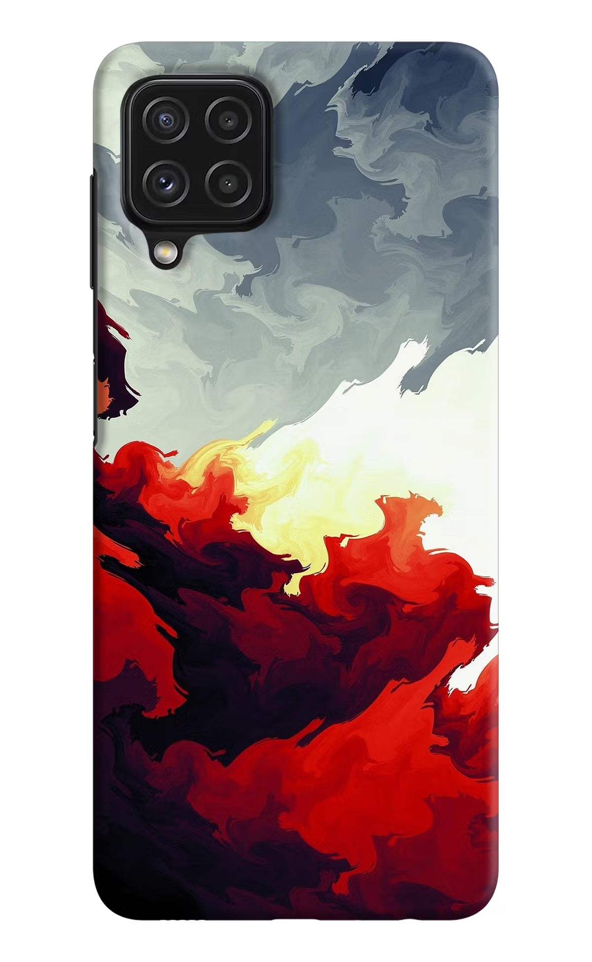 Fire Cloud Samsung M32 Hard Case Back Cover by Casekaro
