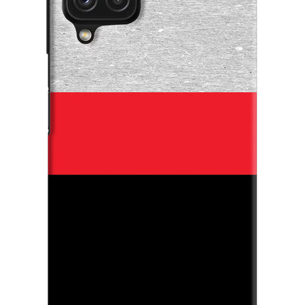 Tri Color Pattern Samsung M32 Hard Case Back Cover by Casekaro