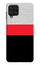 Tri Color Pattern Samsung M32 Hard Case Back Cover by Casekaro