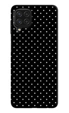White Dots Samsung M32 Hard Case Back Cover by Casekaro