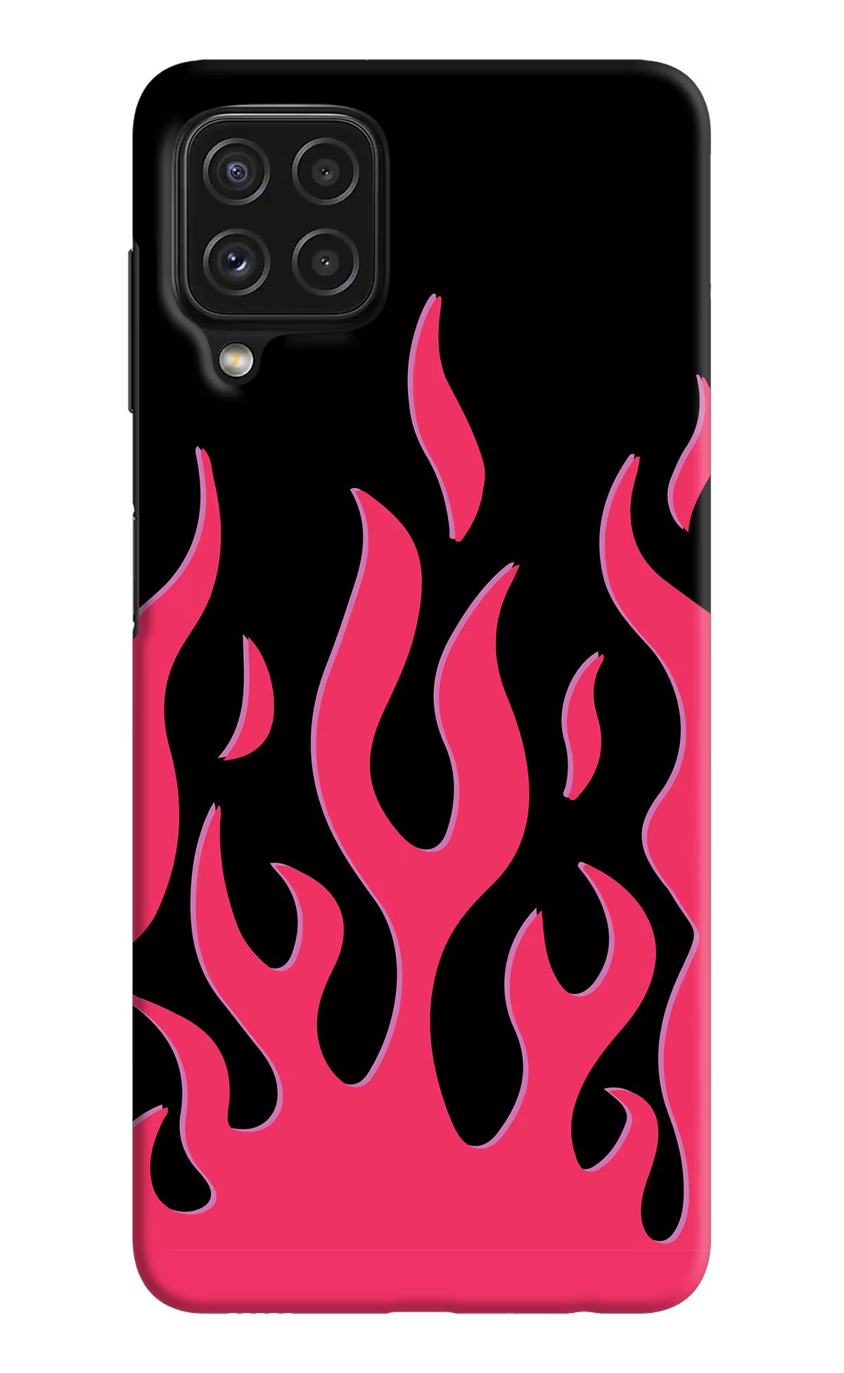 Fire Flames Samsung M32 Hard Case Back Cover by Casekaro